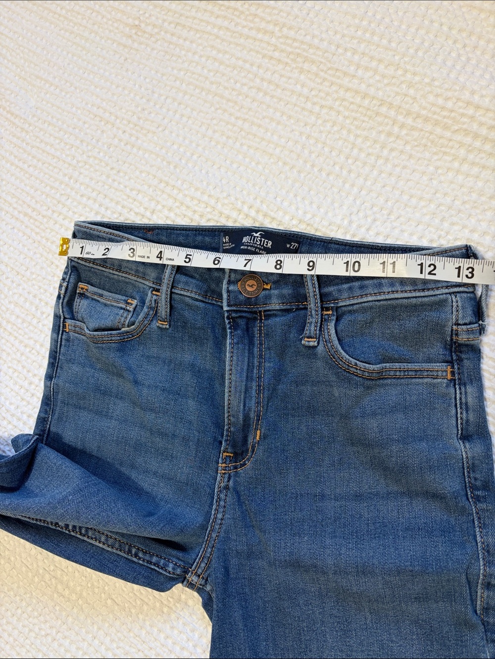 Hollister high rise flare jeans size 27 - Picture 9 of 10
